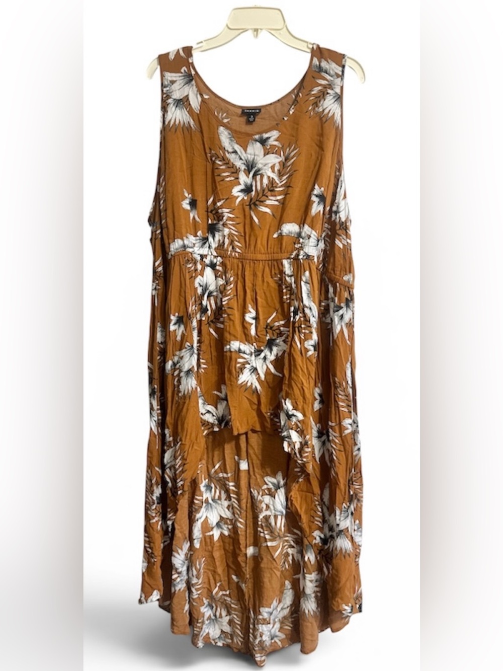 Torrid Hi-low dress floral size 3 Flowy coastal vacation